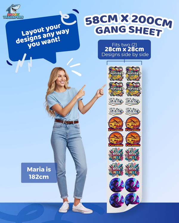 DTF Transfers Gang Sheet Uploader